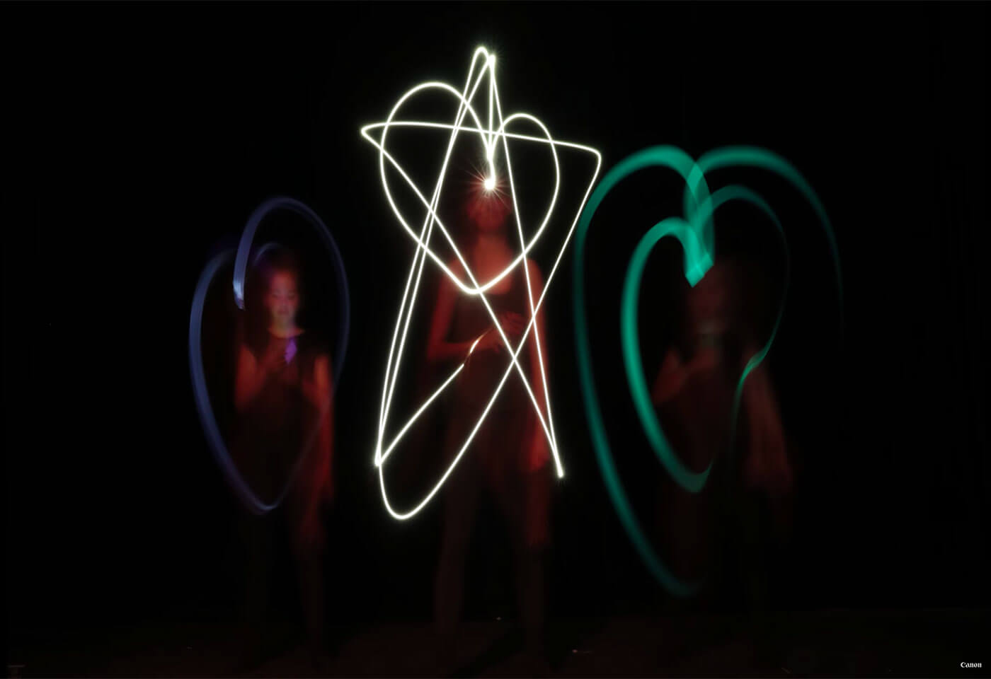 Light painting with a smartphone