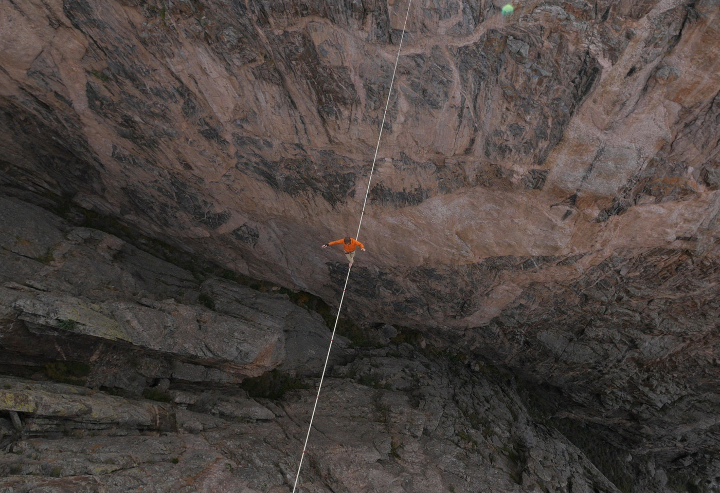 Man on tightrope by Abraham Joffe