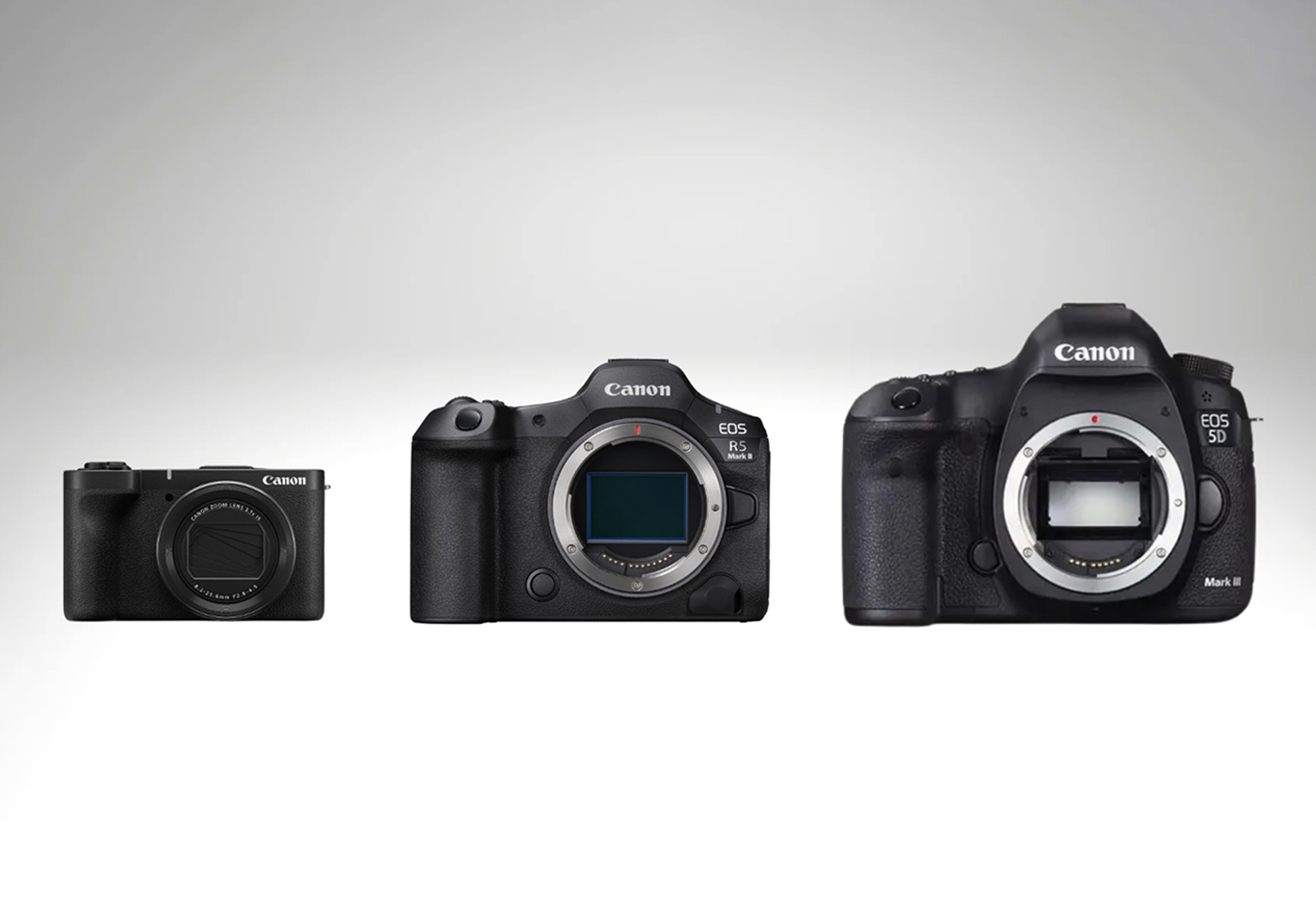 Product Images of DSLR, Mirrorless and PowerShot 1400x960