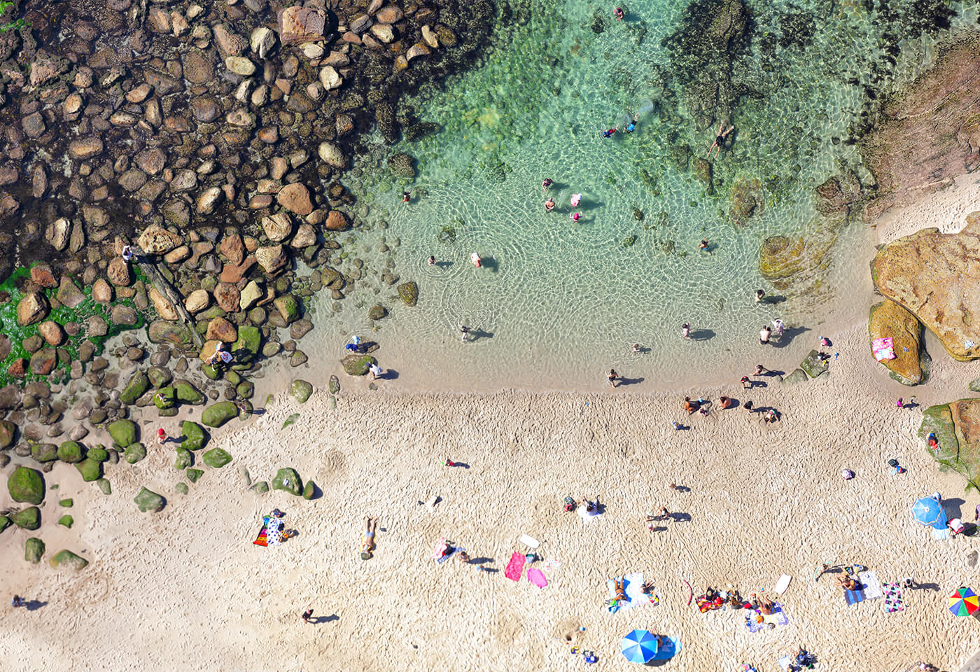 Cottesloe to Bondi beach aerial