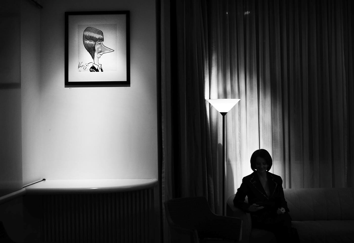 Julia Gillard sitting on couch