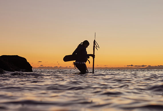 Image of Sophie Hamilton in the ocean