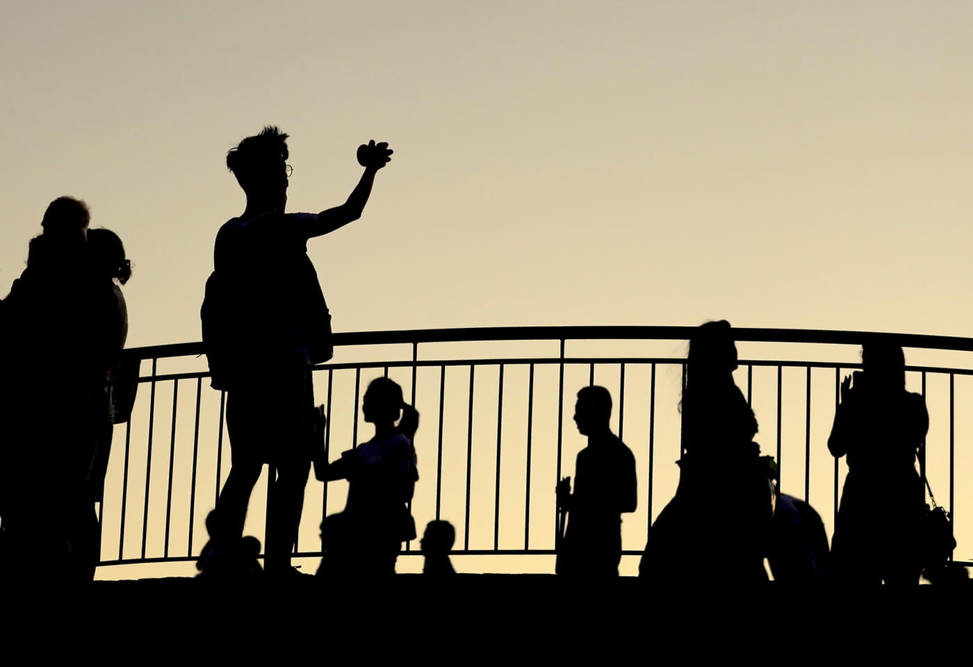 Image of people's silhouette taken by Stephen Finkel
