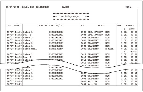 Setting Activity Reports to Print Automatically | Canon Australia